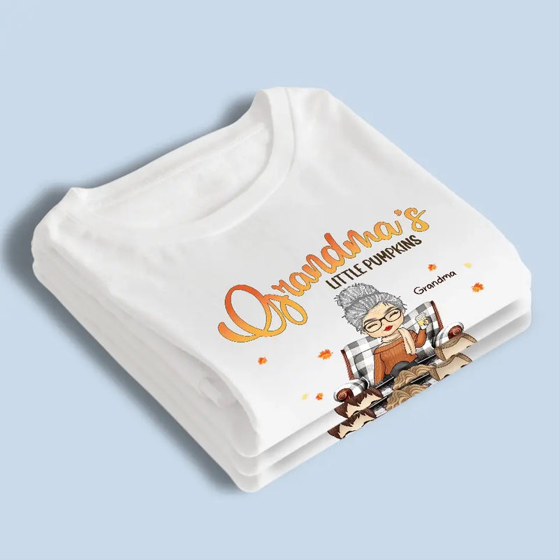 Mommy's Little Pumpkins - Family Personalized Custom Unisex T-shirt, Hoodie, Sweatshirt - Halloween Gift For Mom, Grandma