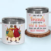 A Bestie Is Someone Who Is Always There For You, No Matter What - Bestie Personalized Custom 14oz Stainless Steel Tumbler With Handle - Gift For Best Friends, BFF, Sisters