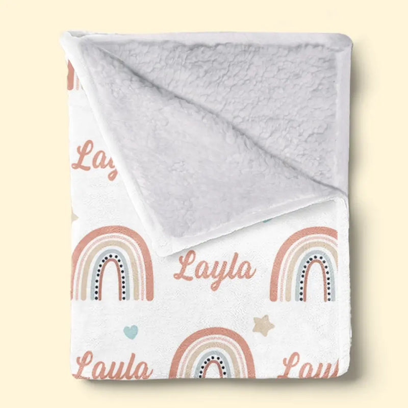 The Scent Of Baby Powder And Unconditional Love - Family Personalized Custom Blanket - Gift For Baby Kids, Newborn Baby