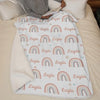 The Scent Of Baby Powder And Unconditional Love - Family Personalized Custom Blanket - Gift For Baby Kids, Newborn Baby