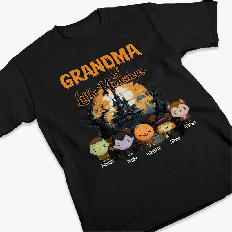 Spooky Fun For The Best Grandma - Family Personalized Custom Unisex T-shirt, Hoodie, Sweatshirt - Halloween Gift For Mom, Grandma