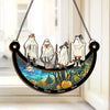 Spooky Season Is Here - Family Personalized Window Hanging Suncatcher - Halloween Gift For Family Members