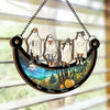 Spooky Season Is Here - Family Personalized Window Hanging Suncatcher - Halloween Gift For Family Members