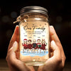 Family Is The True Gift Of Christmas - Family Personalized Custom Mason Jar Light - Christmas Gift For Family Members