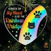 Until The Day We Meet Again On The Rainbow Bridge - Memorial Personalized Custom Ornament - Acrylic Custom Shaped - Sympathy Gift For Pet Owners, Pet Lovers