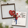 You Are The Missing Piece I Have Been Trying To Find - Couple Personalized Custom Shaped 2 Layered Wood Christmas Ornament - Christmas Gift For Husband Wife, Anniversary