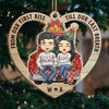 Every Christmas, I Fall In Love With You All Over Again - Couple Personalized Custom Ornament - Wood Custom Shaped - Christmas Gift For Husband Wife, Anniversary