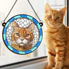 Custom Photo Time Spent With Cats Is Never Wasted - Memorial Personalized Window Hanging Suncatcher - Sympathy Gift For Pet Owners, Pet Lovers