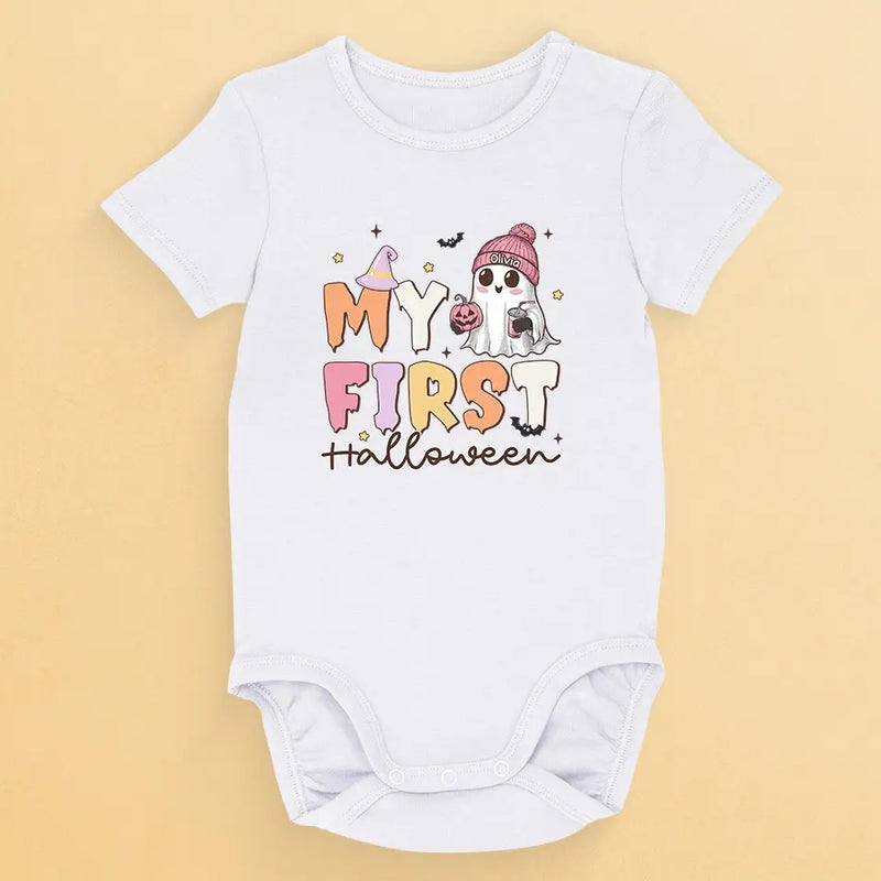 Baby Love Makes The World Go Round - Family Personalized Custom Baby Onesie - Halloween Gift For Baby Kids, Newborn Baby