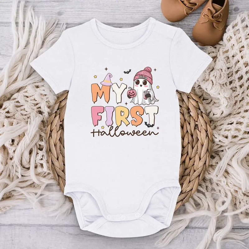 Baby Love Makes The World Go Round - Family Personalized Custom Baby Onesie - Halloween Gift For Baby Kids, Newborn Baby