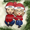 You're My Favorite Present Under The Tree - Couple Personalized Custom Ornament - Wood Custom Shaped - Christmas Gift For Husband Wife, Anniversary