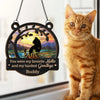 Their Purrs Are Forever Reverberating In Your Heart - Memorial Personalized Window Hanging Suncatcher - Sympathy Gift For Pet Owners, Pet Lovers