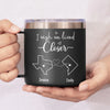 Separation Doesn't Take Away From Friendship, But I Wish We Lived Closer - Bestie Personalized Custom 14oz Stainless Steel Tumbler With Handle - Gift For Best Friends, BFF, Sisters