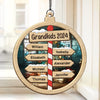 The Best Of All Gifts Around Any Christmas Tree - Family Personalized Window Hanging Suncatcher - Christmas Gift For Family Members