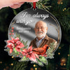 Custom Photo Your Love Will Always Be Our Guide - Memorial Personalized Custom Mirrored Acrylic Ornament - Sympathy Gift, Christmas Gift For Family Members