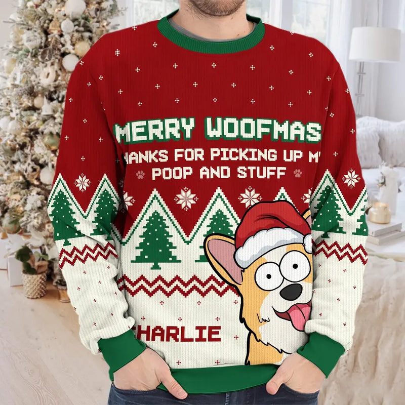 Pawsome Christmas Vibes - Dog Personalized Custom Ugly Sweatshirt - Unisex Wool Jumper - Christmas Gift For Pet Owners, Pet Lovers