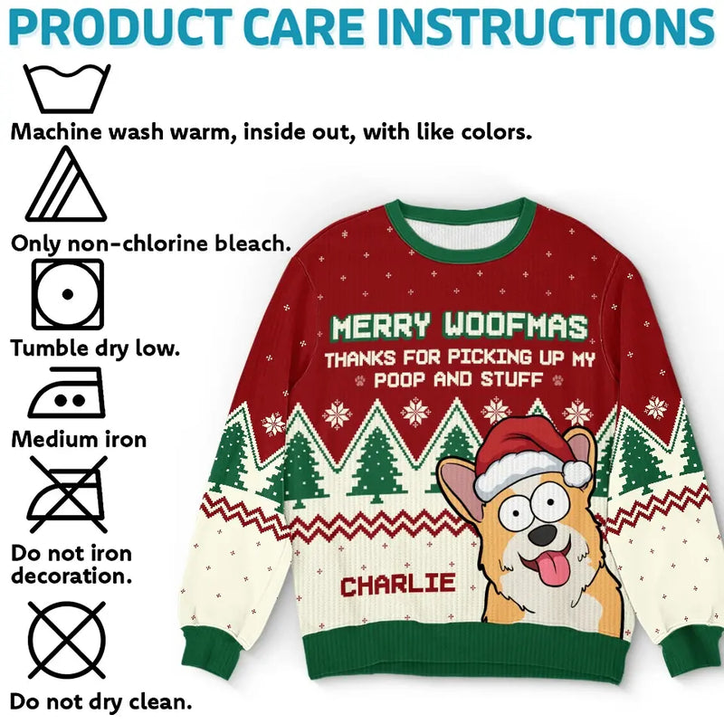 Pawsome Christmas Vibes - Dog Personalized Custom Ugly Sweatshirt - Unisex Wool Jumper - Christmas Gift For Pet Owners, Pet Lovers