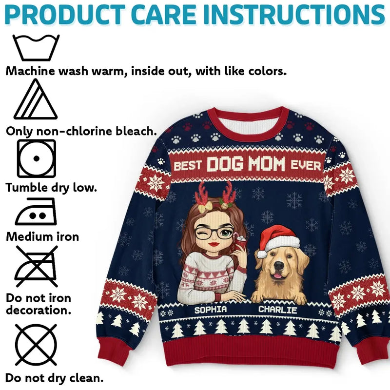 Have Yourself A Furry Little Christmas - Dog & Cat Personalized Custom Ugly Sweatshirt - Unisex Wool Jumper - Christmas Gift For Pet Owners, Pet Lovers