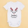 Our Hearts Overflow With Endless Love For Our Little Reindeer - Family Personalized Custom Baby Onesie - Christmas Gift For Baby Kids, Newborn Baby