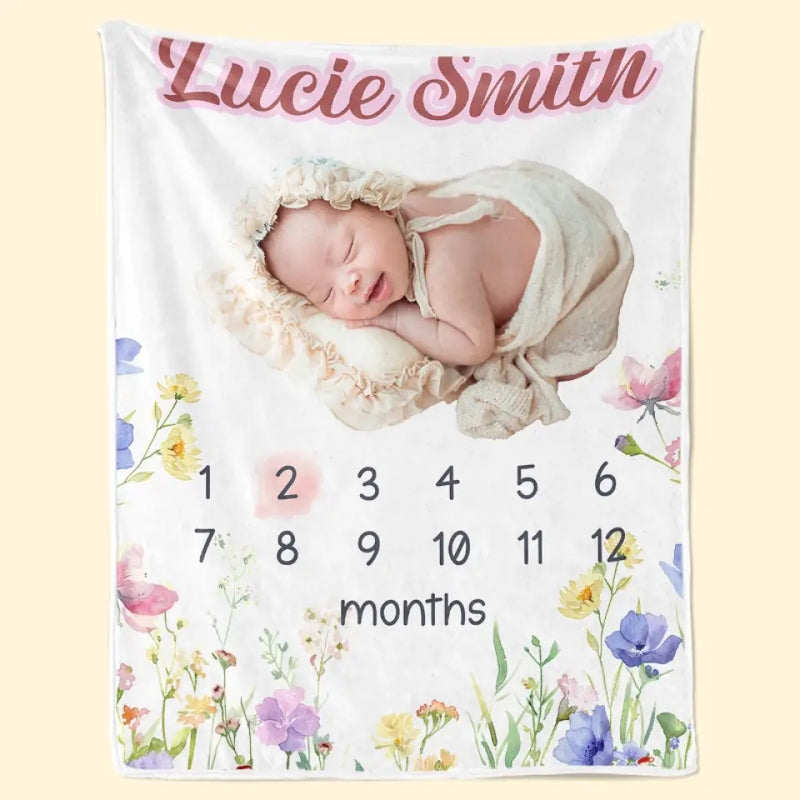 Custom Photo My New World Starts With You - Family Personalized Custom Baby Blanket - Gift For Baby Kids, Newborn Baby