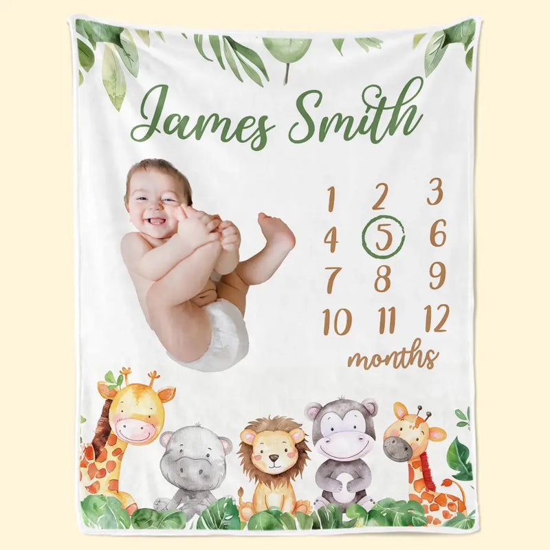 Custom Photo Every Baby Deserves A Cozy Place To Dream - Family Personalized Custom Baby Blanket - Gift For Baby Kids, Newborn Baby