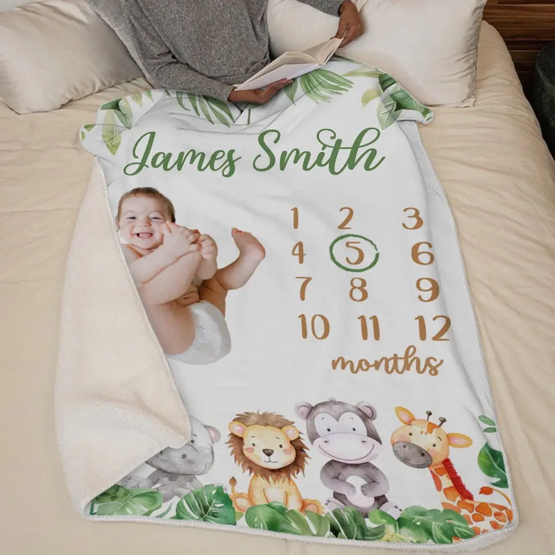 Custom Photo Every Baby Deserves A Cozy Place To Dream - Family Personalized Custom Baby Blanket - Gift For Baby Kids, Newborn Baby