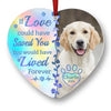 Custom Photo No Longer By My Side, But Forever In My Heart - Memorial Personalized Custom Hologram Ornament - Sympathy Gift, Christmas Gift For Pet Owners, Pet Lovers