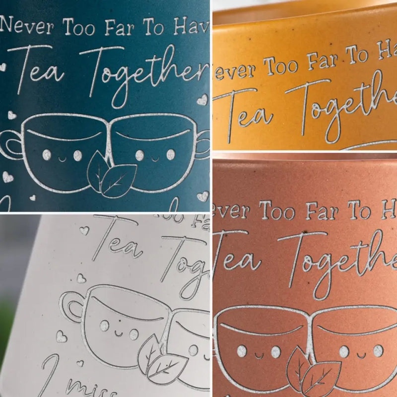 Our Friendship Knows No Distance - Bestie Personalized Custom Pottery Mug - Gift For Best Friends, BFF, Sisters