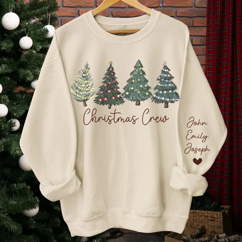 Cherish Every Moment With Your Loved Ones - Family Personalized Custom Unisex Sweatshirt With Design On Sleeve - Christmas Gift For Family Members
