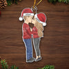 Kisses Are The Best Christmas Gift - Couple Personalized Custom Ornament - Acrylic Custom Shaped - Christmas Gift For Husband Wife, Anniversary
