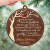 A Limb Has Fallen - Memorial Personalized Custom Leather Ornament - Sympathy Gift, Christmas Gift For Family Members
