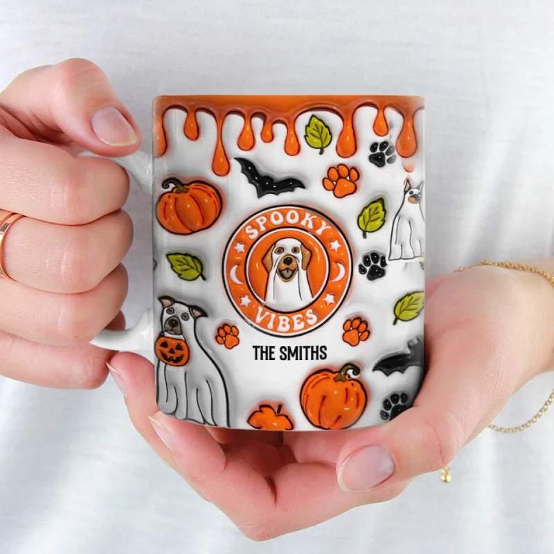 Too Cute To Spook - Dog Personalized Custom 3D Inflated Effect Printed Mug - Halloween Gift For Pet Owners, Pet Lovers