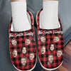 Custom Photo Make Family Time Extra Special With Warm Fluffy Footwear - Family Personalized Custom Fluffy Slippers - Christmas Gift For Family Members