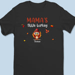 Custom Name Little Turkey Thanksgiving Gifts for Grandma - Personalized Apparel