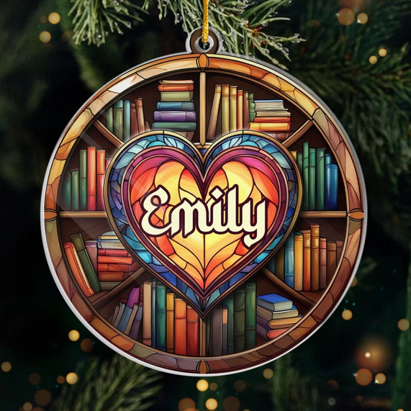 Let These Books Be Your Guide - Personalized Custom Ornament - Acrylic Custom Shaped - Christmas Gift For Book Lovers