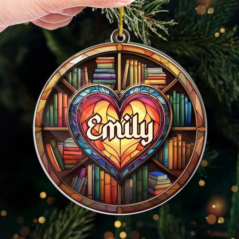 Let These Books Be Your Guide - Personalized Custom Ornament - Acrylic Custom Shaped - Christmas Gift For Book Lovers
