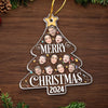 Custom Photo In Every Face, A Piece Of My Heart Lives - Family Personalized Custom Ornament - Acrylic Custom Shaped - Christmas Gift For Family Members