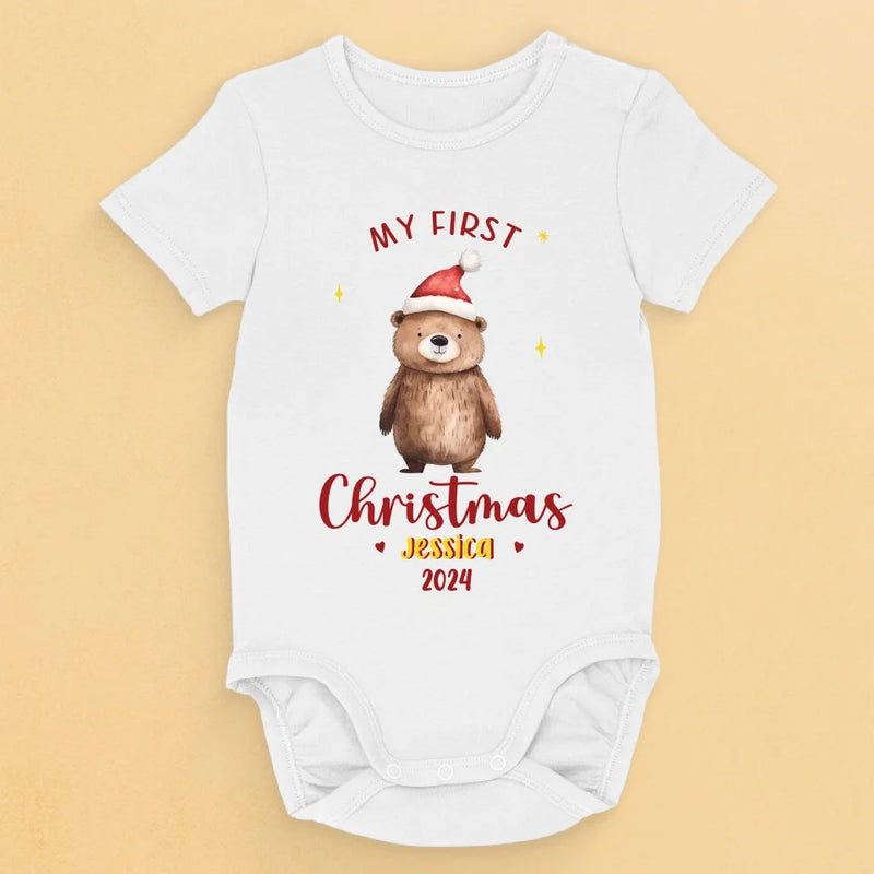 Christmas Magic In A Tiny Package - Family Personalized Custom Baby Onesie - Christmas Gift For Baby Kids, Newborn Baby