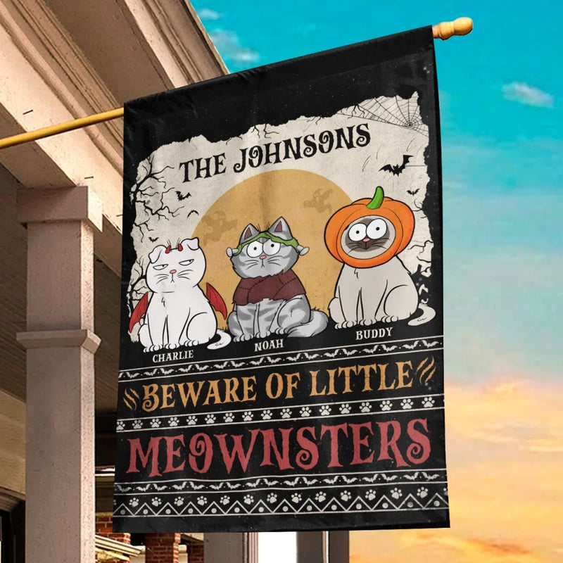 Mystery Is My Mistress - Cat Personalized Custom Flag - Halloween Gift For Pet Owners, Pet Lovers