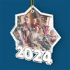 Custom Photo Family Is The Heart Of Christmas - Family Personalized Custom Ornament - Acrylic Custom Shaped - Christmas Gift For Family Members