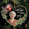 Custom Photo I'm Always With You - Memorial Personalized Custom Ornament - Acrylic Custom Shaped - Sympathy Gift, Christmas Gift For Family Members