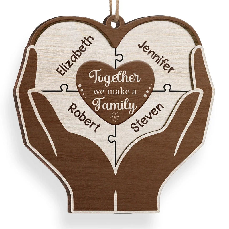 The True Spirit Of Christmas Lies In Your Heart - Family Personalized Custom Ornament - Wood Custom Shaped - Christmas Gift For Family Members