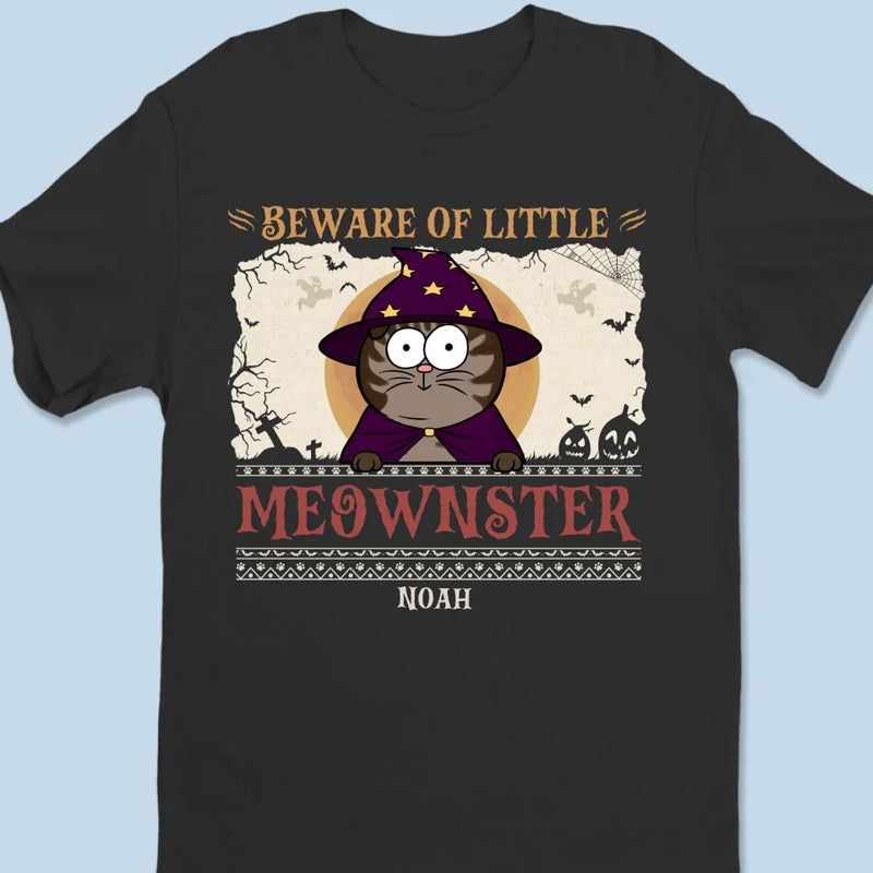 Beware Of Little Meownsters - Cat Personalized Custom Unisex T-shirt, Hoodie, Sweatshirt - Halloween Gift For Pet Owners, Pet Lovers