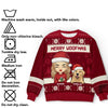 Together Is Our Favorite Place To Be This Christmas - Dog & Cat Personalized Custom Ugly Sweatshirt - Unisex Wool Jumper - Christmas Gift For Pet Owners, Pet Lovers