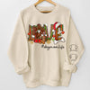 Paws And Joy, That’s My Christmas Cheer - Dog & Cat Personalized Custom Unisex Sweatshirt With Design On Sleeve - Christmas Gift For Pet Owners, Pet Lovers