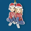 With You, Every Moment Is Special - Couple Personalized Custom Ornament - Acrylic Custom Shaped - Christmas Gift For Husband Wife, Anniversary