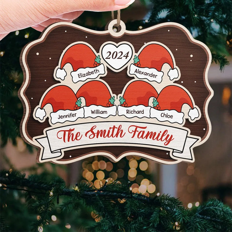 Family And Love Are The True Gifts Of Christmas - Family Personalized Custom Ornament - Wood Custom Shaped - Christmas Gift For Family Members
