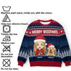 Wagging Tails All The Way To Christmas! - Dog & Cat Personalized Custom Ugly Sweatshirt - Unisex Wool Jumper - Christmas Gift For Pet Owners, Pet Lovers