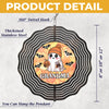 Too Much Of A Cutie To Be Spooky - Family Personalized Custom Wind Spinner - Halloween Gift For Mom, Grandma