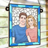 This Ornament Reflects The Love And Laughter We Share - Couple Personalized Window Hanging Suncatcher - Christmas Gift For Husband Wife, Anniversary